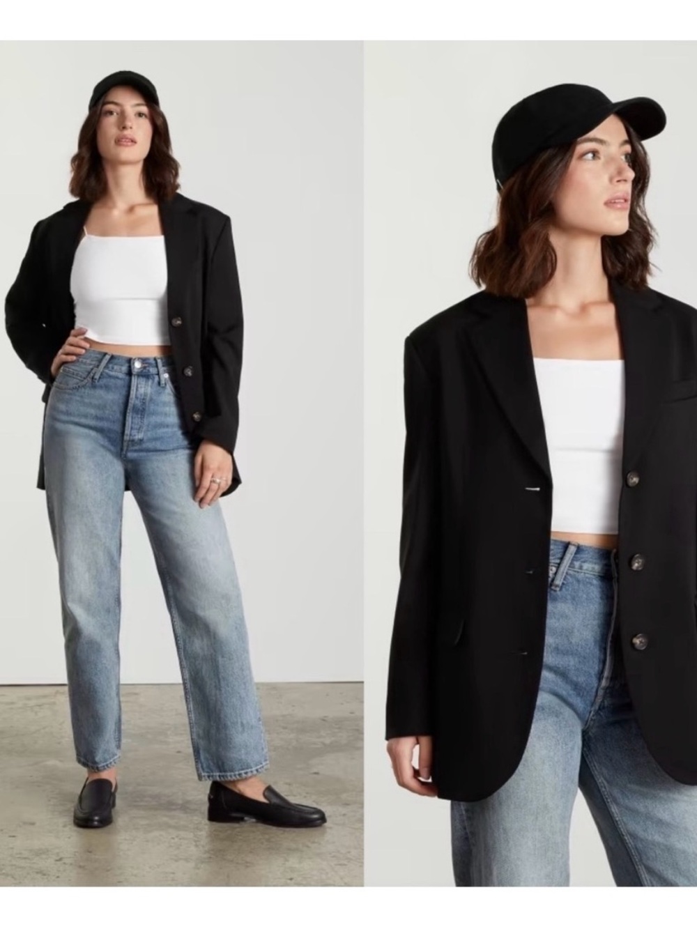 Everlane The ‘80s Blazer Black Size 2 NEW